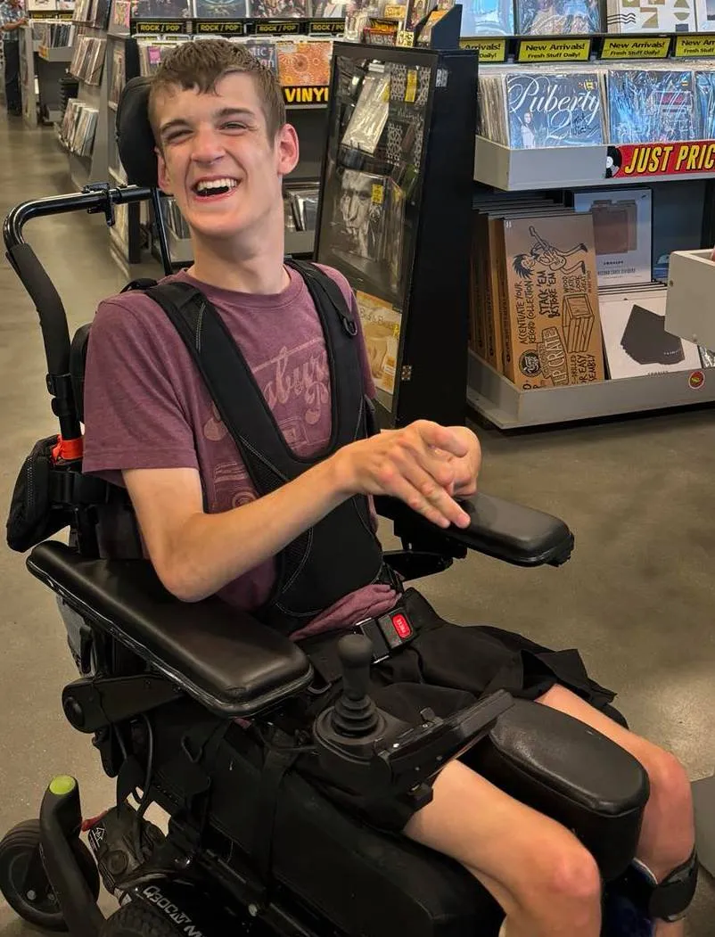 Me smiling inside  Ameoba records in Hollywood.